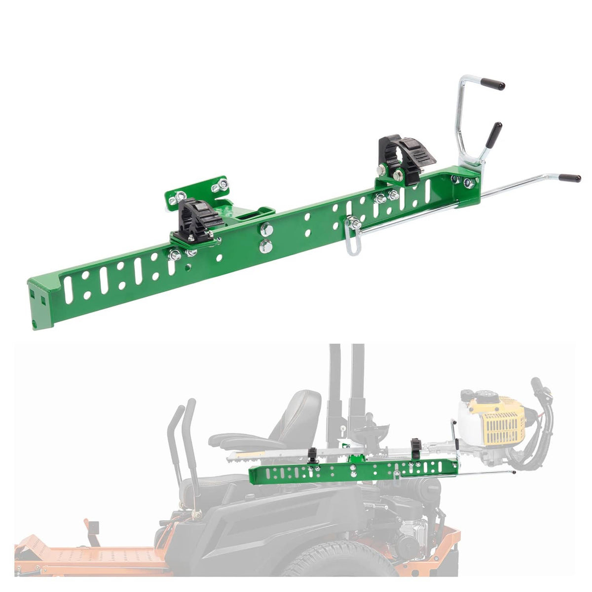 Solidspare Roll Bar Trimmer Rack Holder For Quick Clamp Locking Zero Turn 1" 2" Lawn Mower