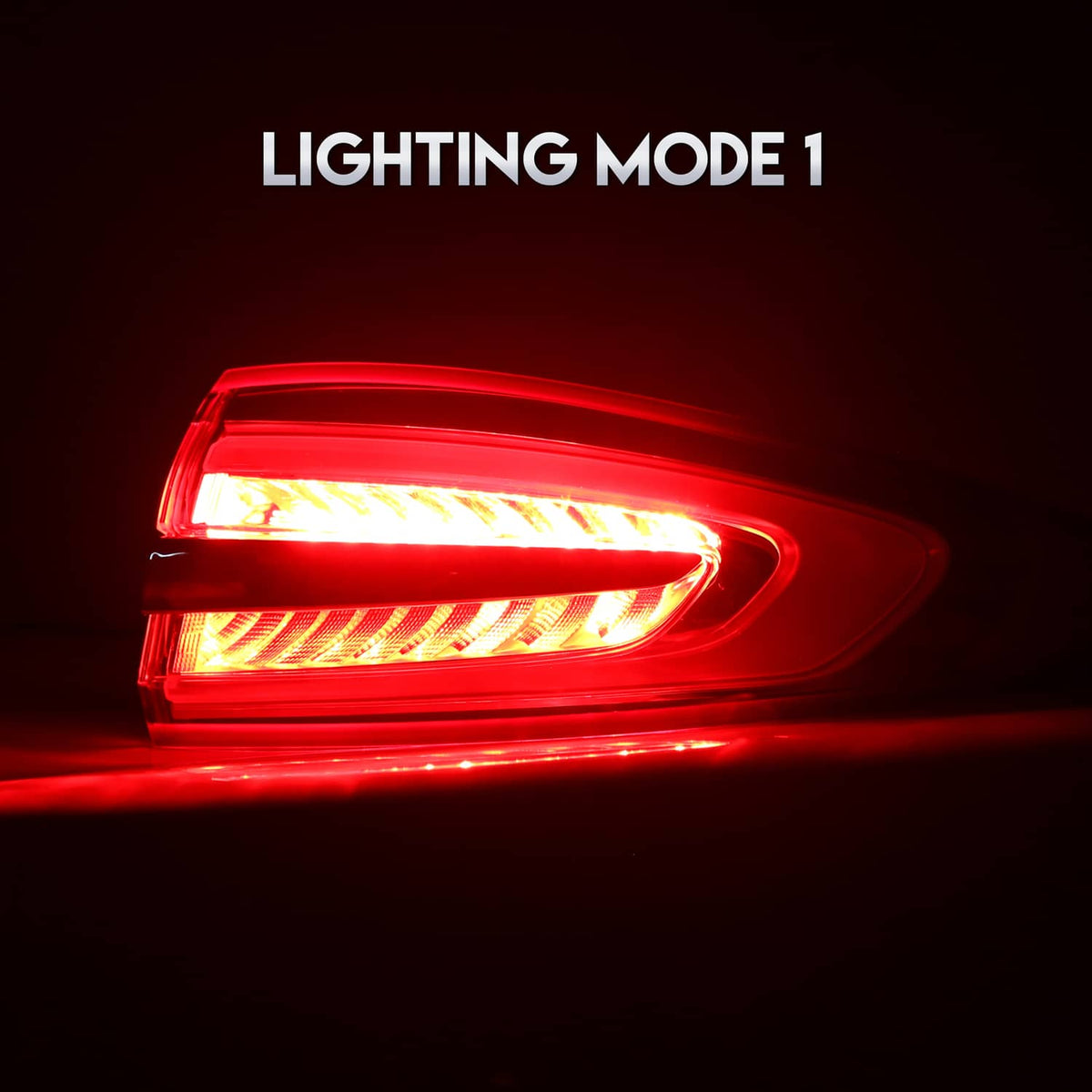 Solid Spare LED Left & Right Tail Lights Lamps Assembly For 2017-2020 2018 2019 Ford Fusion
