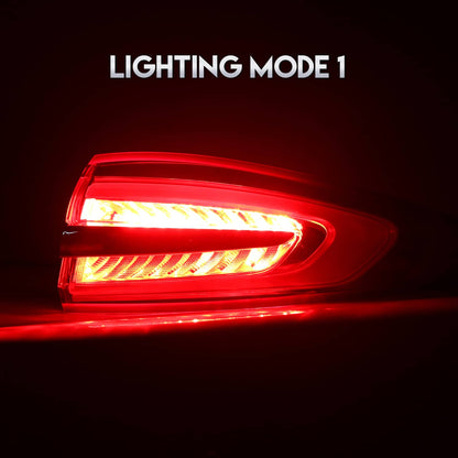 Solid Spare LED Left & Right Tail Lights Lamps Assembly For 2017-2020 2018 2019 Ford Fusion