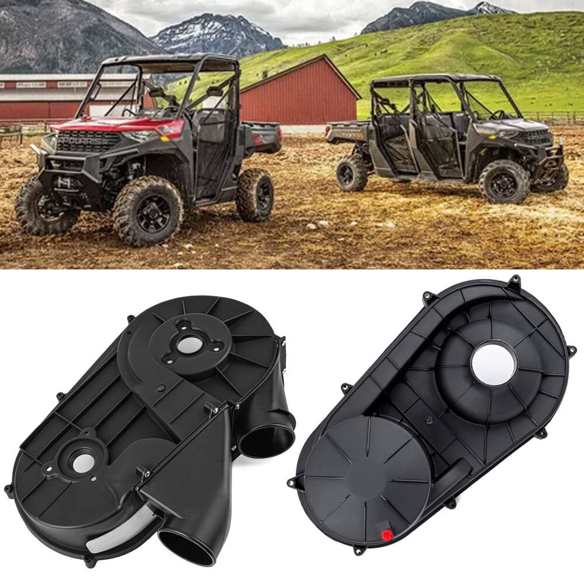 Solidspare Outer & Inner Clutch Belt Cover #2635158 #2635611 for Polaris RZR XP 1000 S 4
