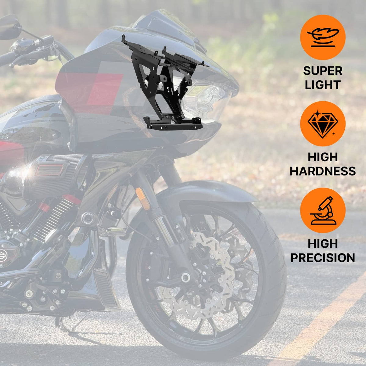 Solidspare Inner Fairing Radio Frame Brackets Mount For Harley Road Glide 47200266 47200217