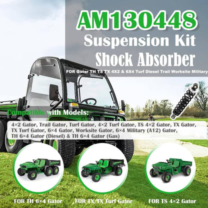 Solidspare 2 Pcs Front Suspension Heavy Duty Shock Absorber Kit For John Deere AM130448