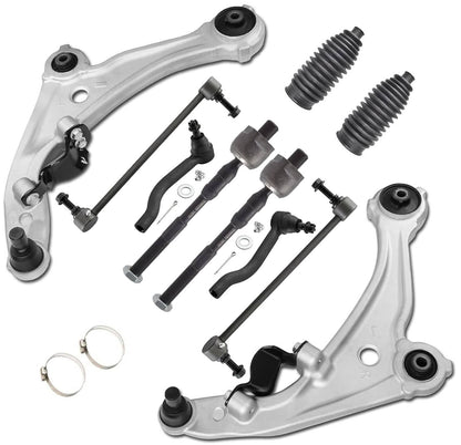 Solidspare For 2007-2013 Nissan Altima Front Lower Control Arm Ball Joints Tie Rod Sway Bar