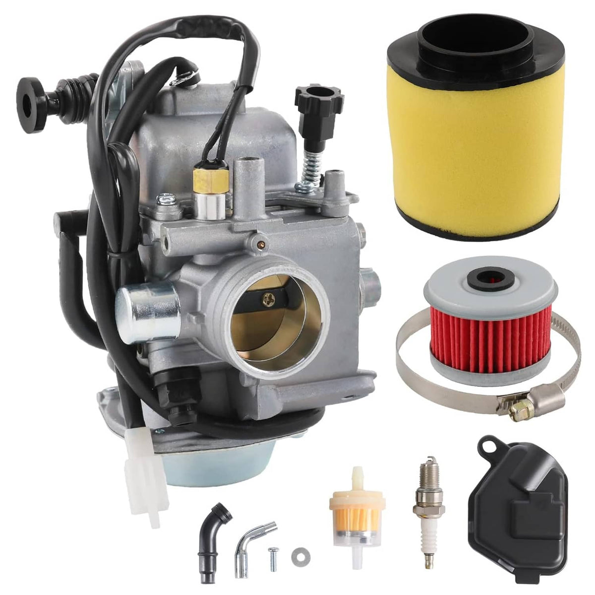 Solidspare Carburetor Kit fit for 2000-2006 Honda Rancher 350 TRX 350 FM / TM / TE/FE