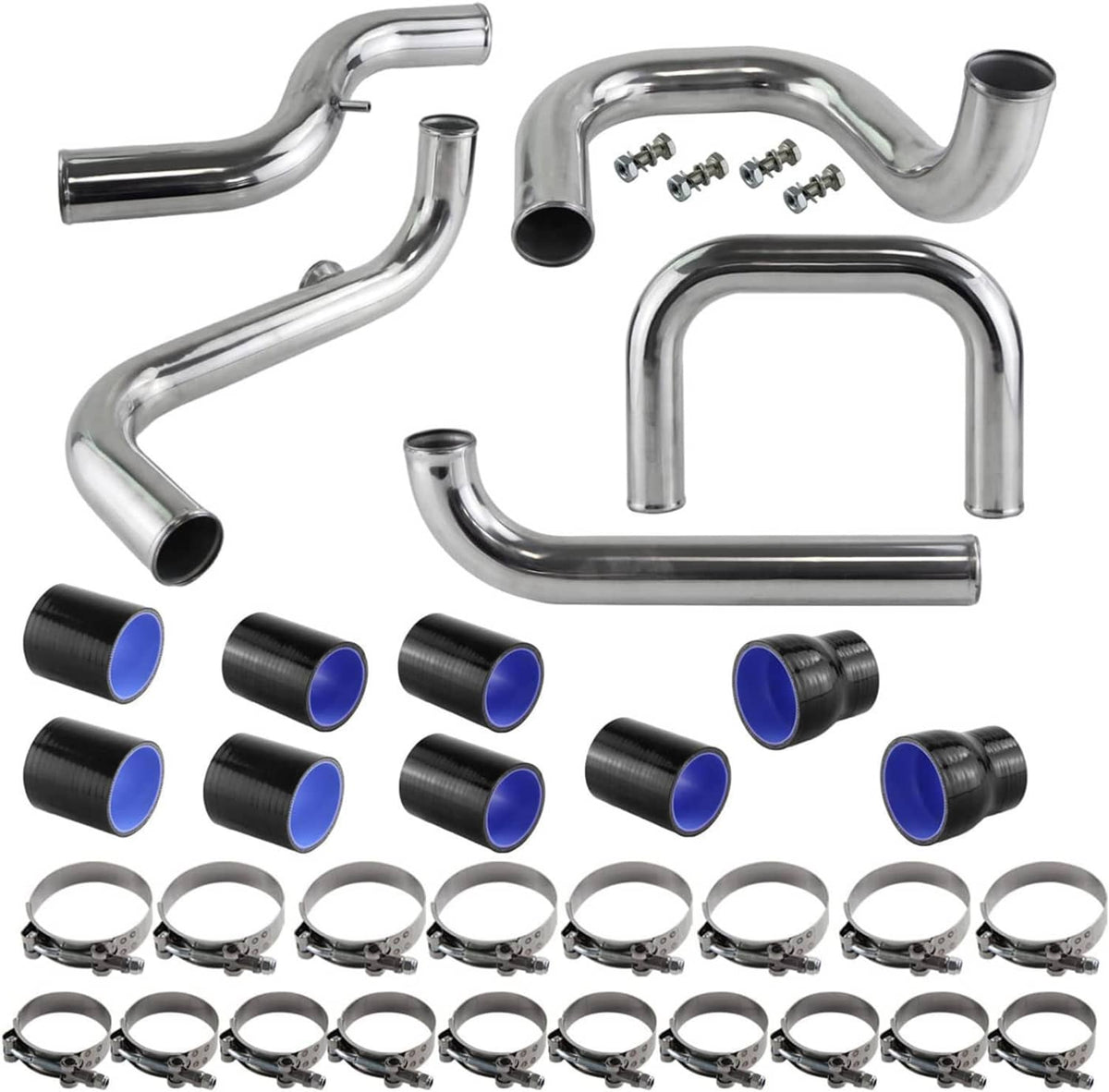 Solidspare Blue Intercooler Pipe Tube Kit for Honda Civic 1992-2000 Acura Integra 1994-2001