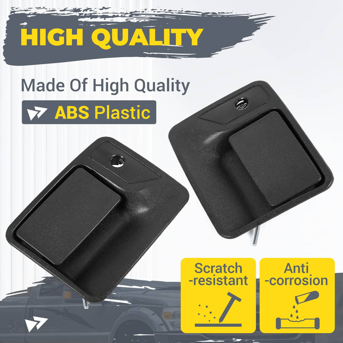 Solid Spare For Ford 1999-2016 F-250 F350 Outside Exterior Door Handle Front Left Right Pair
