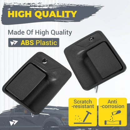 Solid Spare For Ford 1999-2016 F-250 F350 Outside Exterior Door Handle Front Left Right Pair