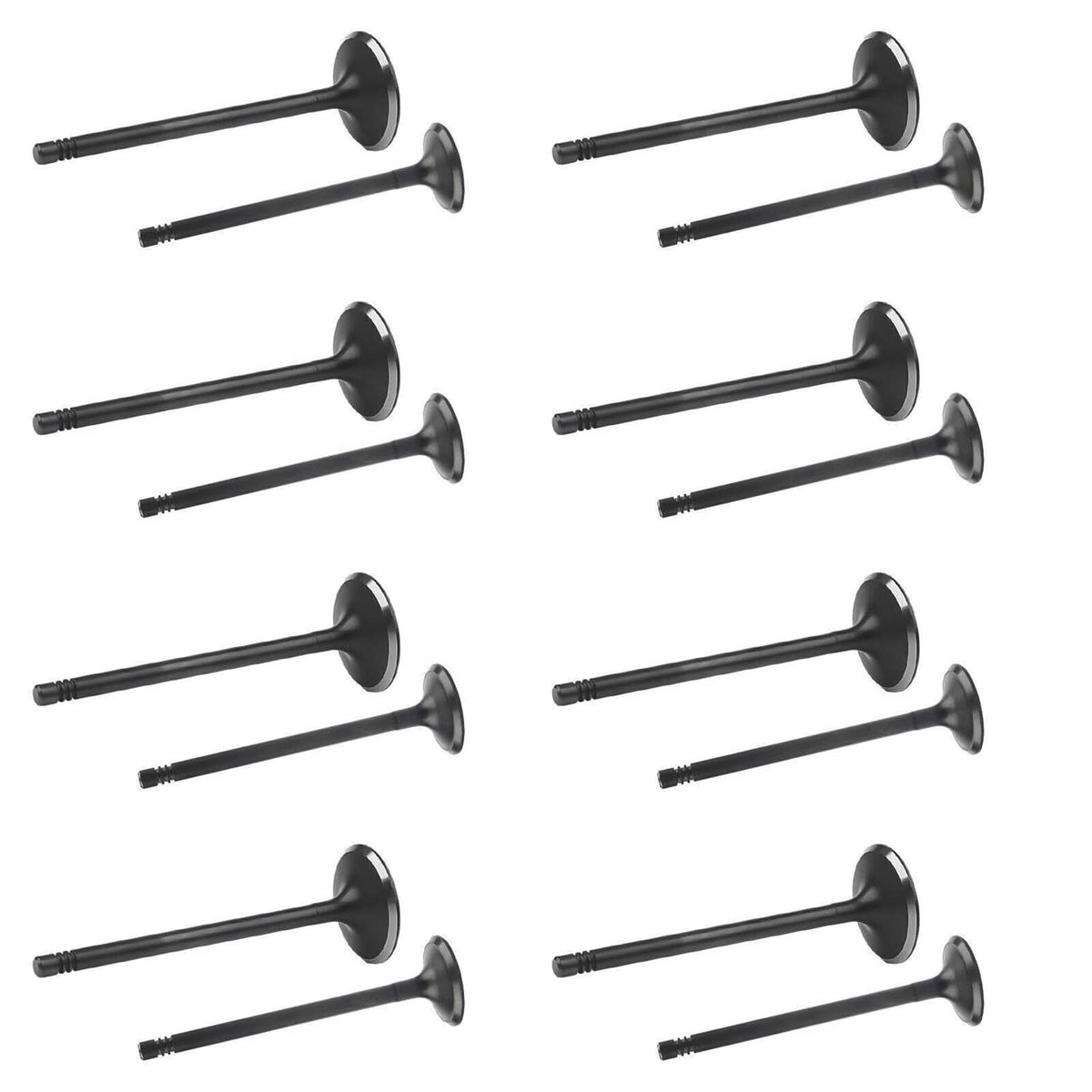 Solidspare 16Pcs Intake Exhaust Valves For 07-17 Chevrolet GM Buick Saturn 2.0L 2.4L Engine