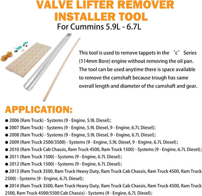 Solidspare 8502A 8502 3822513 Valve Lifter Remover & Installer Tool For Cummins 5.9L - 6.7L