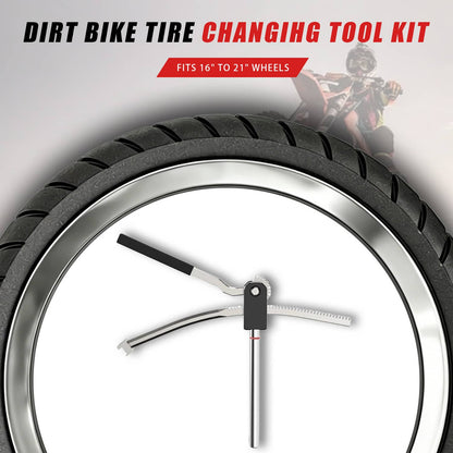 Solidspare New Dirt Bike Tire Changing Tool Kit for Motocross & Enduro 16" to 21" 15-25mm