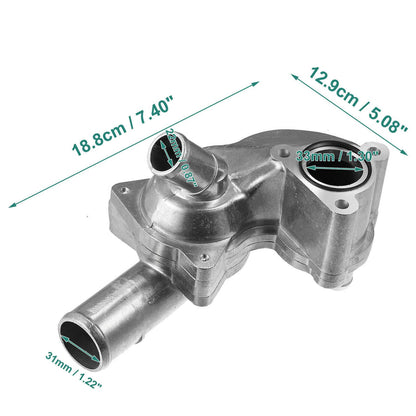 Solidspare Aluminum Alloy Thermostat Housing for 2005-2010 Ford Mustang 4.0L 5R3Z8592BA New