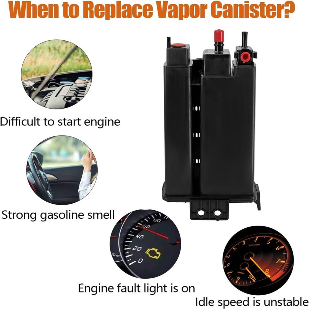 Solidspare For Nissan Titan NV1500 Emissions Fuel Evap Vapor Charcoal Canister 149507S00A