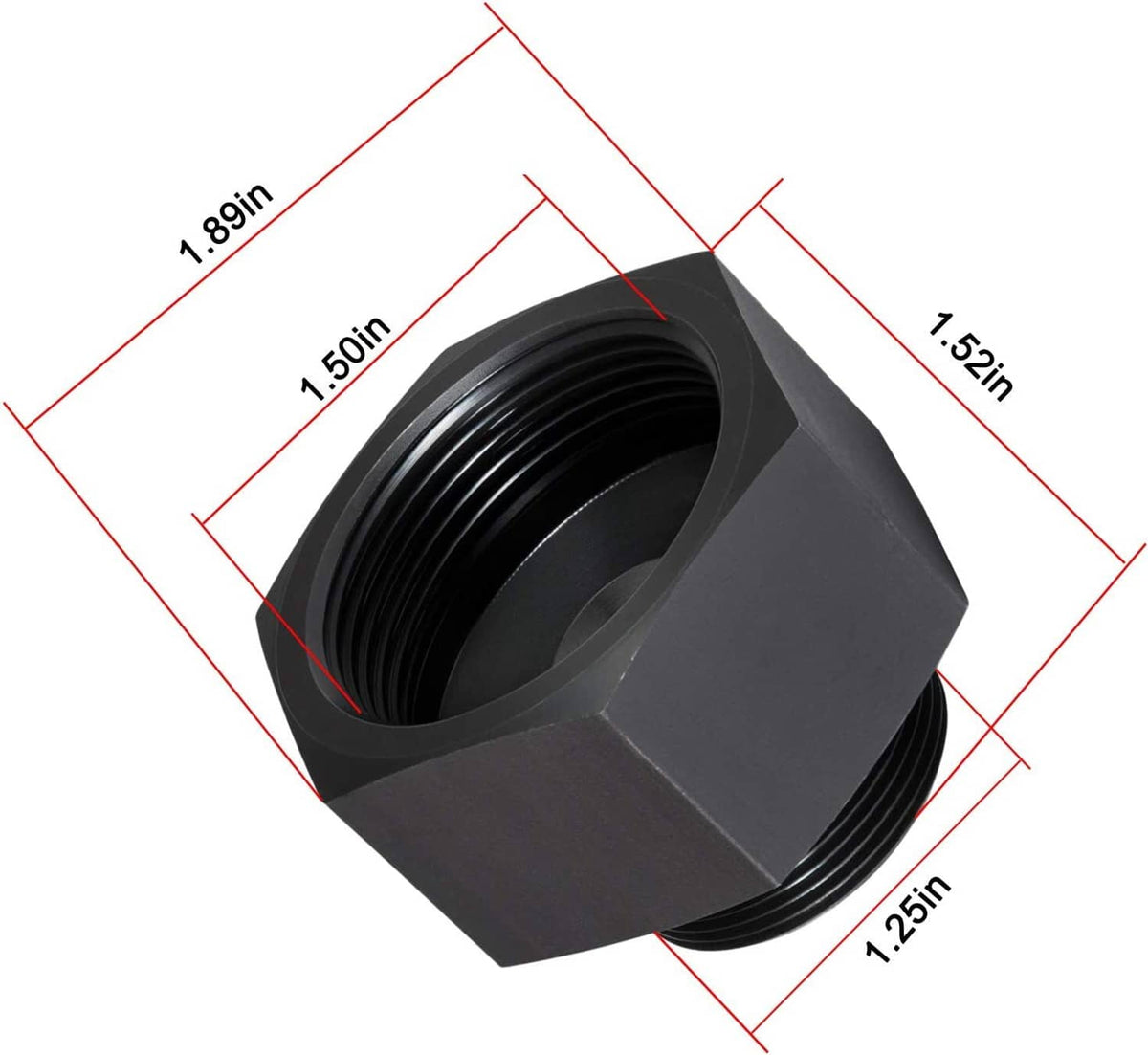 Solid Spare 6.0L-7.3L Fan Clutch Adapter for 2003-2007 Ford 6.0L Powerstroke Diesel Engines