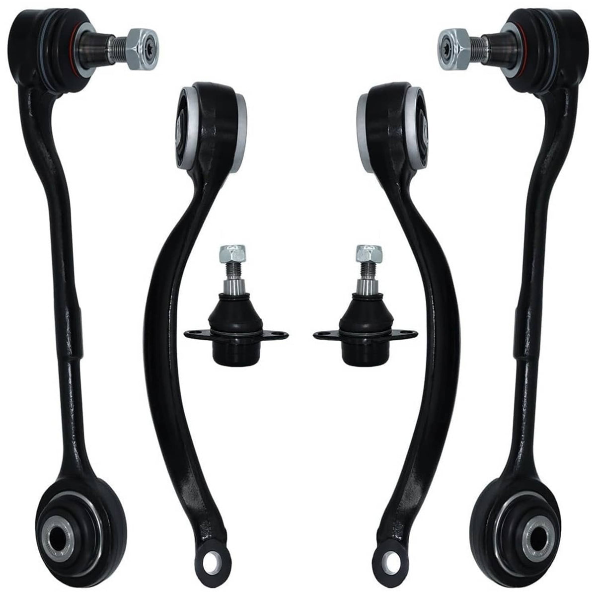 Solidspare 6x For 2011-18 BMW X3 X4 Front Lower Control Arm Ball Joint Suspension Kit Black