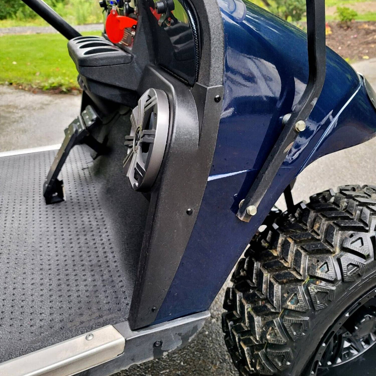 Solidspare For EZGO TXT Golf Cart Speaker Pods Fits 6.5" Speakers Audio Stereo Housings