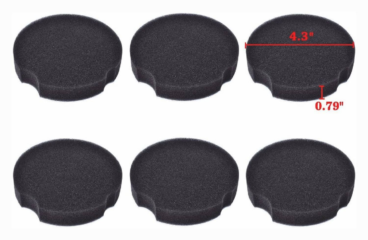 Solid Spare 6PCS Foam Filters For Bissell PowerForce Compact 2112 Series Vacuum 1604896 US