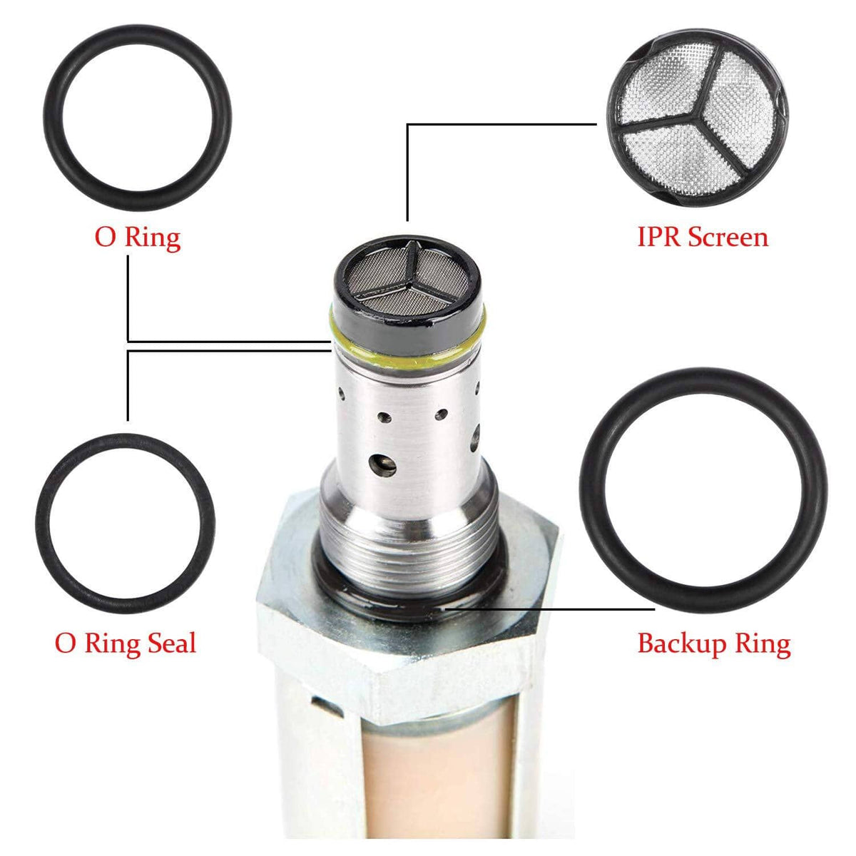 Solid Spare IPR Valve Socket Removal Tool with Seal Kit for 2003-2010 Ford 6.0L Powerstroke