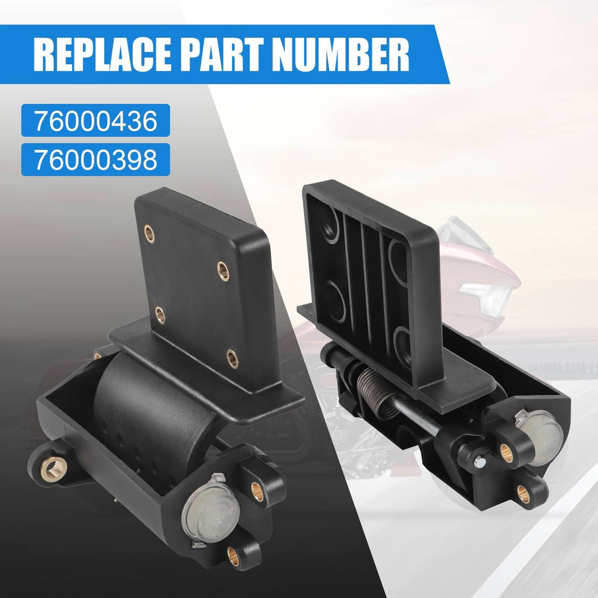 Solidspare Glove Box Hinges Inner Fairing Fit 2014-2024 Harley-Davidson All Road Glide FLHT