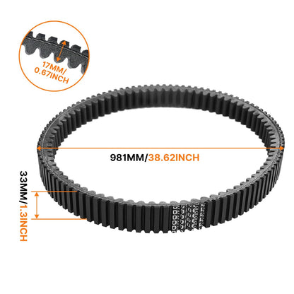 Solidspare New Drive Belt 422280366 420280360 For Can-Am Outlander 1000R 500 570 650 800R