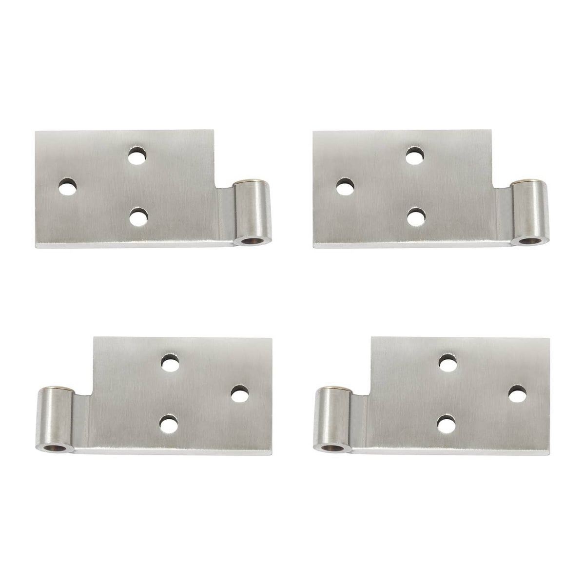 Solid Spare Door Hinges Fit 1966-1977 Early Ford Bronco Silvery 304 Stainless Steel LH&RH