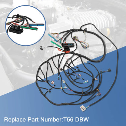 Solidspare T56 DBW Engine Wiring Harness Stand Alone LS3 For 4.8 5.36.0 Drive By Wire 03-07