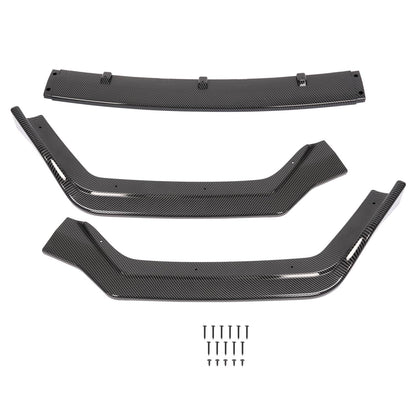 Solid Spare For Infiniti Q50 Sport 2018-2023 Carbon Fiber Front Bumper Lip Spoiler Splitter