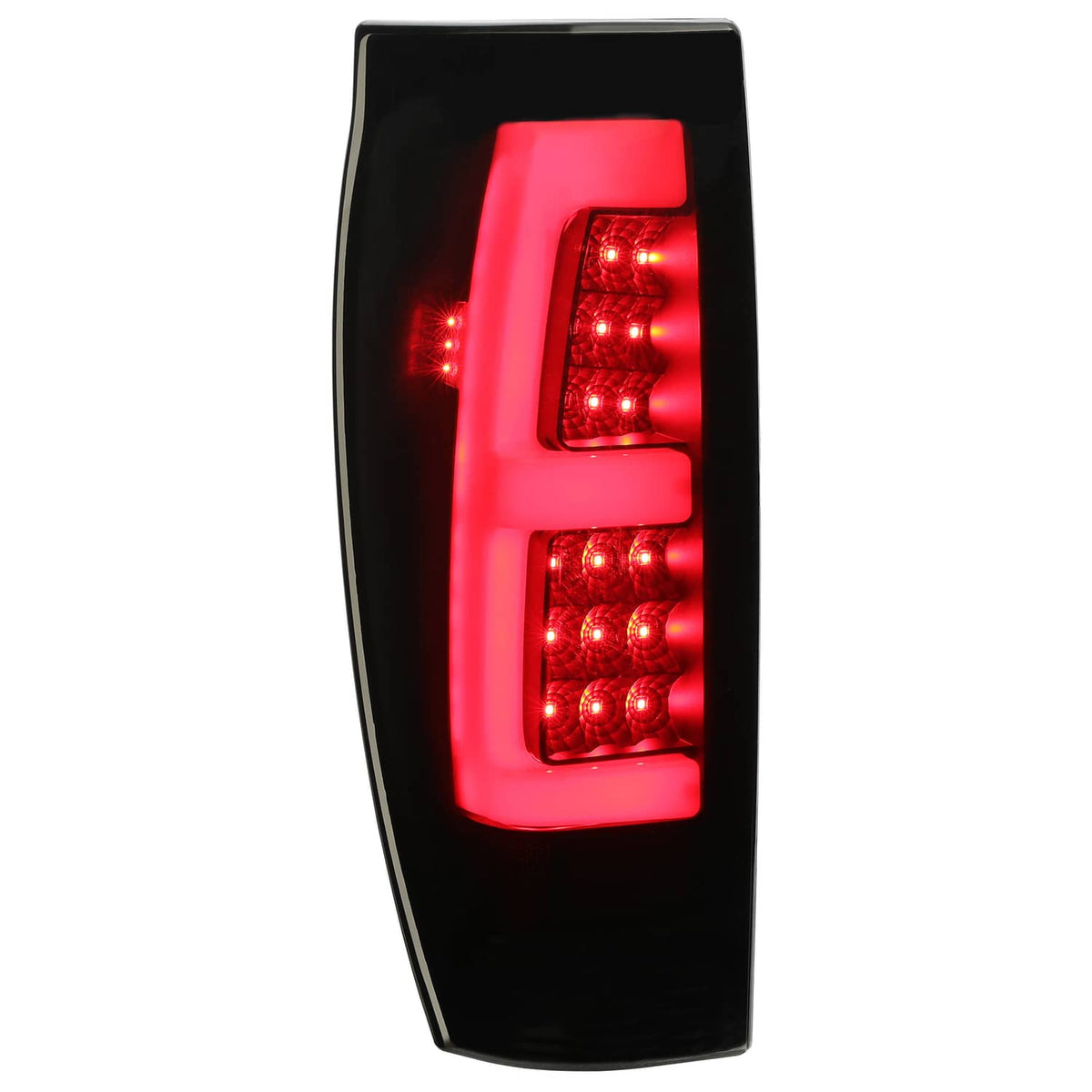 Solid Spare Black Smoke For 02-06 Chevy Avalanche 1500 2500 LED Tube Tail Lights Brake Lamps