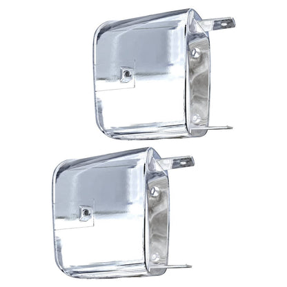 Solid Spare Pair For Chevrolet Camaro Z28 Z-28 1978 1979 1980 1981 Park Light Bezels Chrome