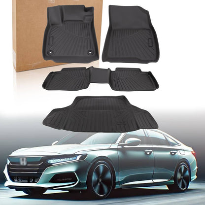 Solidspare Full Set Floor Mats Cargo Liner for 2023-2025 Honda Accord & Honda Accord Hybrid