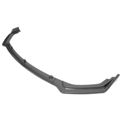 Solid Spare Carbon Fiber Color Front Bumper Lip Splitter For 2018-24 Infiniti Q50 Luxe Base