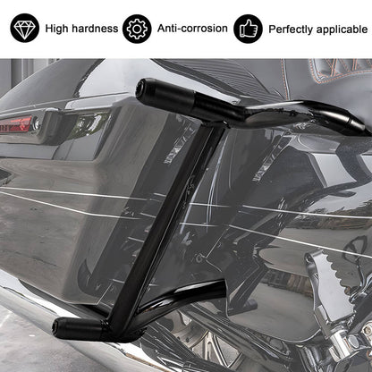 Solidspare Motorcycle Rear Saddlebag Guards Crash Bars For 14-24 Harley Electra Glide FLHT