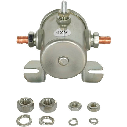 Solid Spare 12V 24106BX 80A Fit for Cole Hersee Solenoid Continuous Duty Switch 3-Terminal