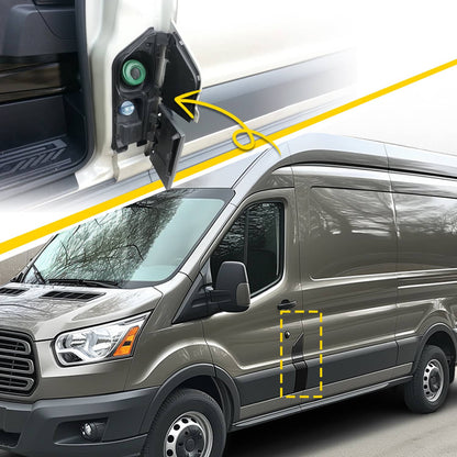 Solid Spare Fuel Filler Door Housing Pocket Hinge For 2015-2023 Ford Transit Van 150 250 350