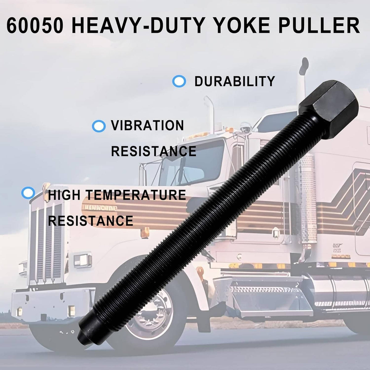 Solidspare 10803 Heavy Duty Yoke Puller Tool For Semi Trucks, Class 6-8 Trucks & Equipment
