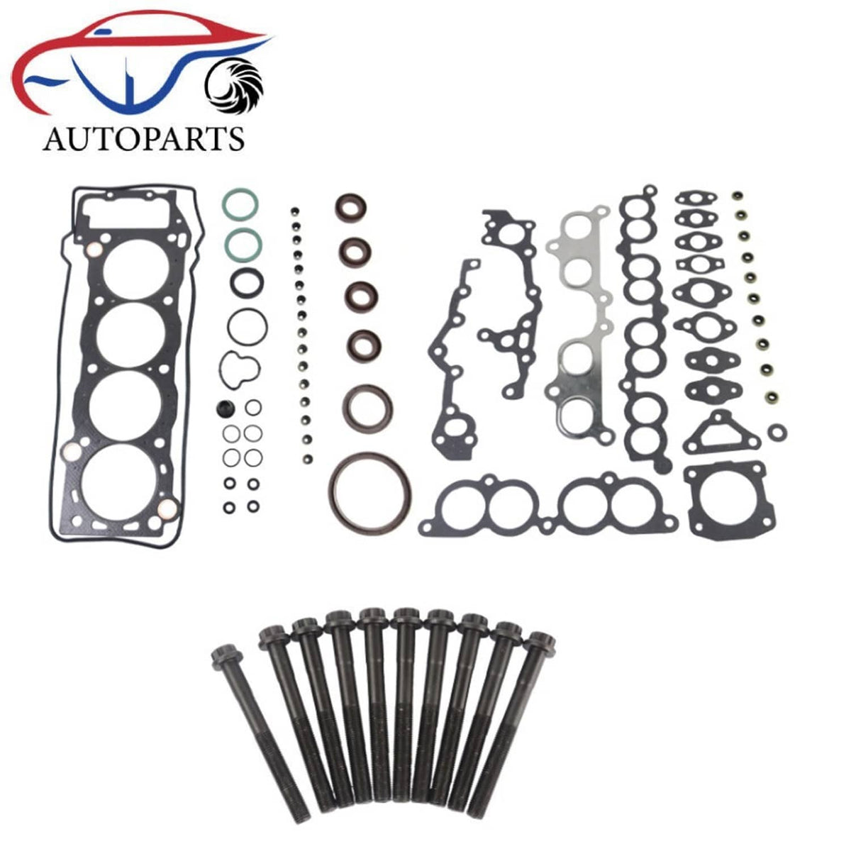 Solidspare Head Gasket Set Bolts for 95-04 Toyota Tacoma 4runner 2.4L 2.7L 2RZFE HS9465PT-2