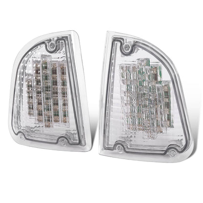 Solid Spare Pair Clear LED Turn Signal Lights Fit For 86-08 KW Kenworth K300 T300 T330 T600