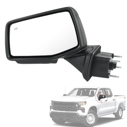 Solidspare Left Driver Side Mirror Power Heated+Puddle+BSD For 2019-2024 Silverado 1500