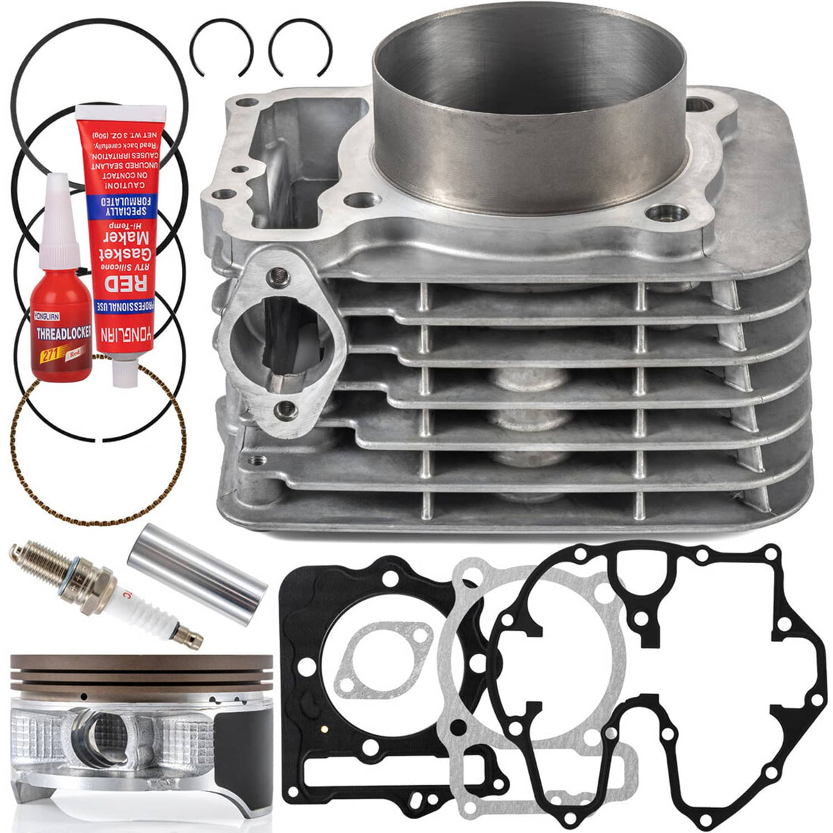 Solidspare For Honda TRX400EX Big Bore Cylinder Piston Gasket Kit 1999-2008 89mm 440cc