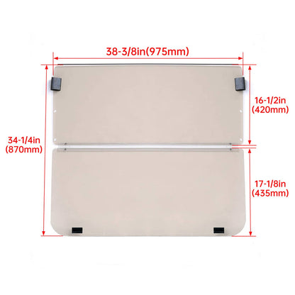 Solidspare For Yamaha G22 2003-2006 Tinted Folding Windshield Golf Cart Windscreen