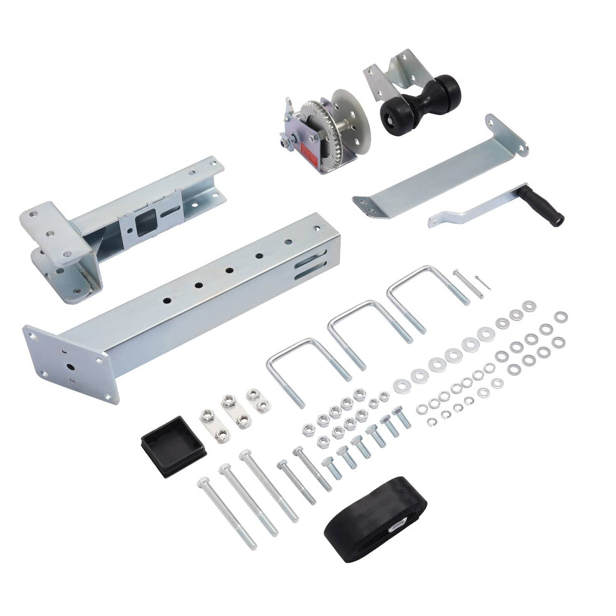 Solidspare Adjustable Sturdy Steel For Heavy Capacity Winch Stand 1400lbs Winch Galvanized
