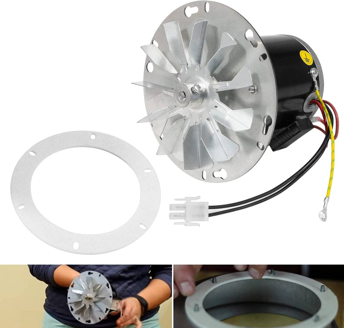 Solidspare 12056010 Pellet Stove Combustion Exhaust Blower Motor for Whitfield Advantage