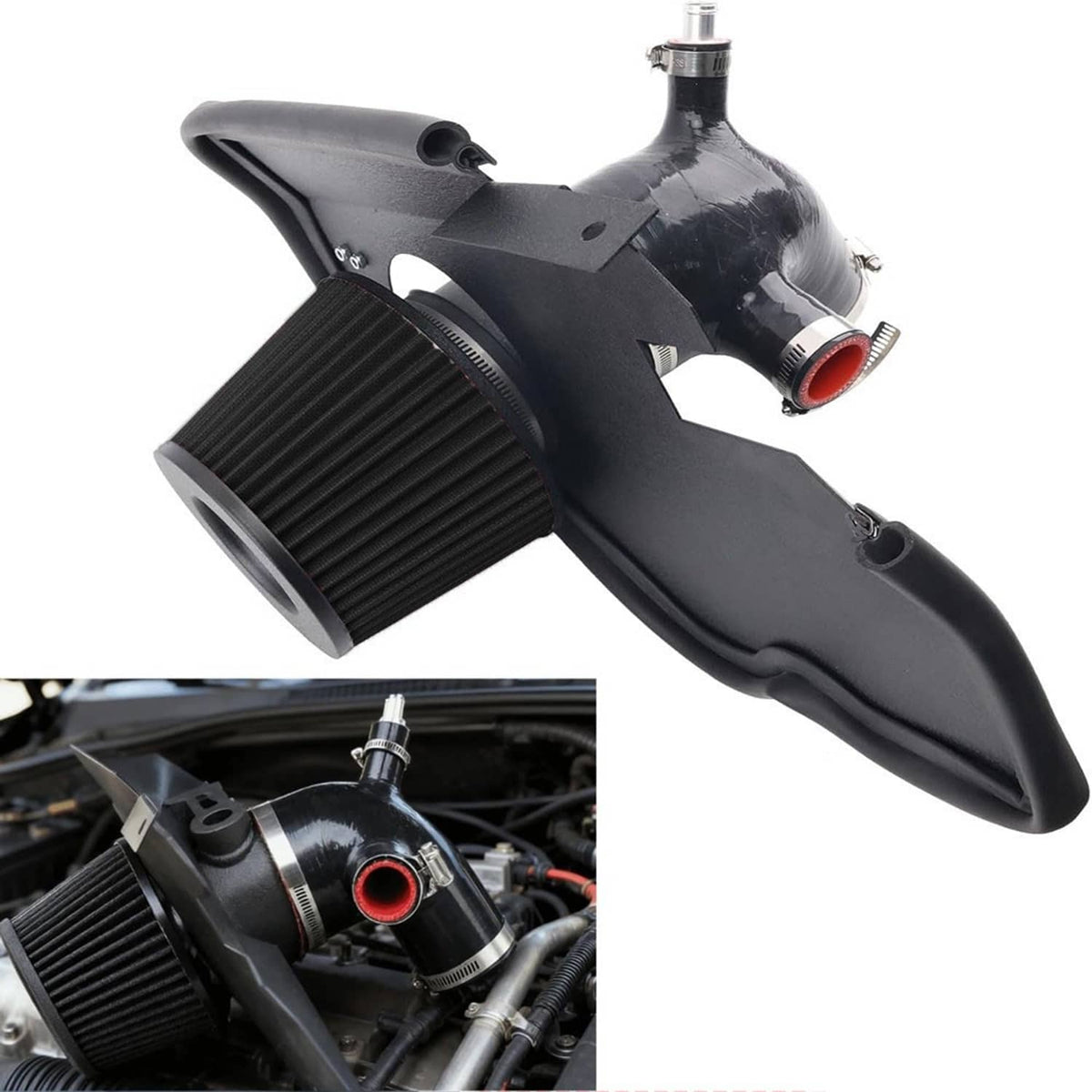 Solidspare New Cold Air Intake w/Filter For 2010-2016 BMW 535i 535i xDrive F10 F11 N55 3.0T