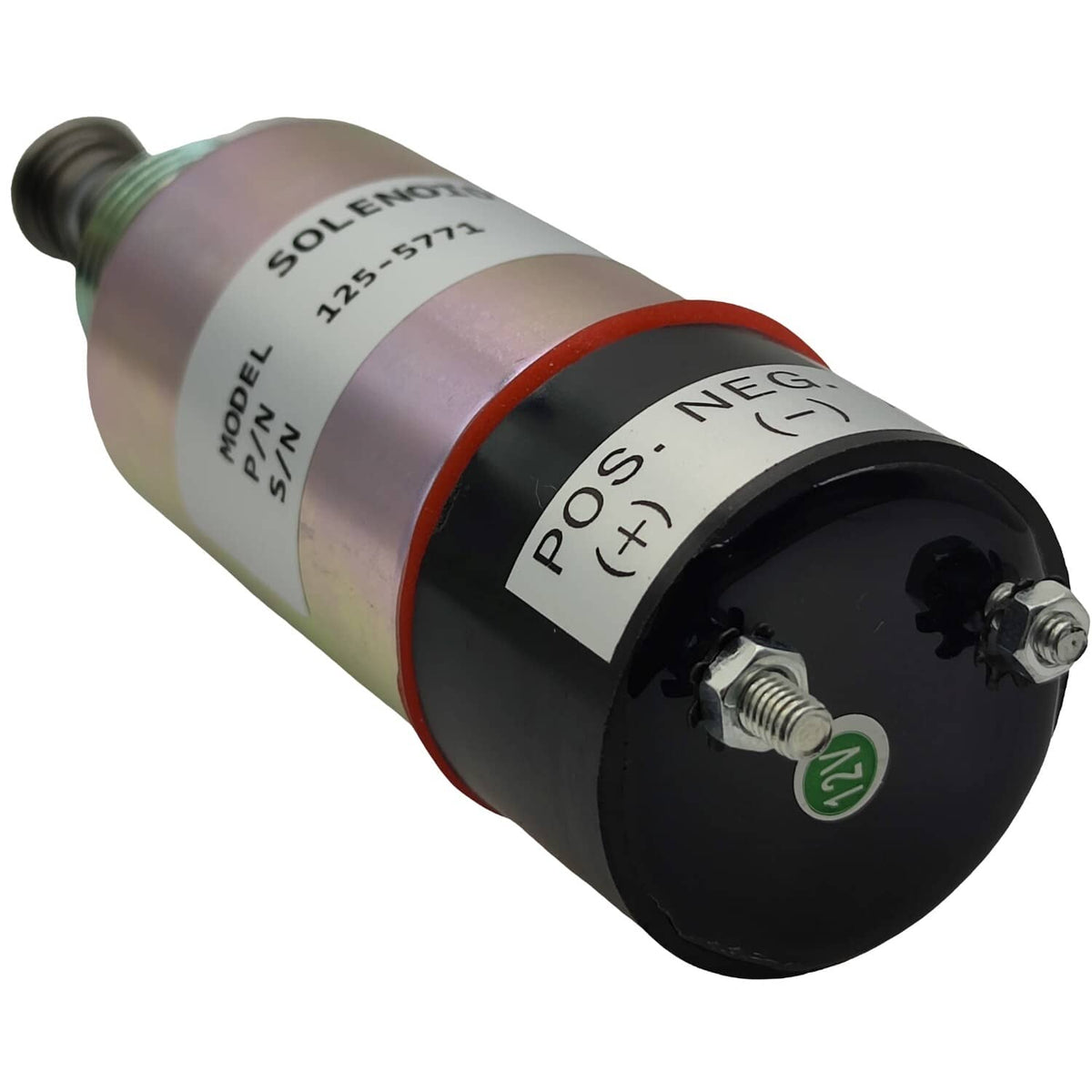 Solid Spare 125-5771 Fuel Shutoff Solenoid Fit for Caterpillar CAT 3114 3116 3126 Engine 12V