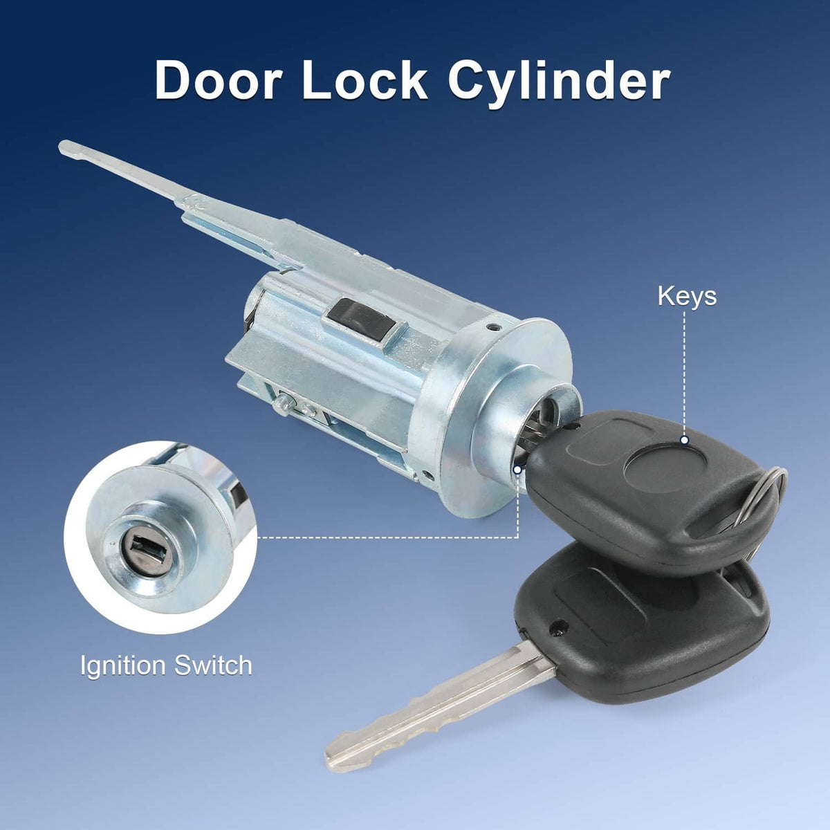 Solidspare Ignition Lock Cylinder Switch With 2 Keys For 2003-2006 Tundra 2001-2007 Sequoia