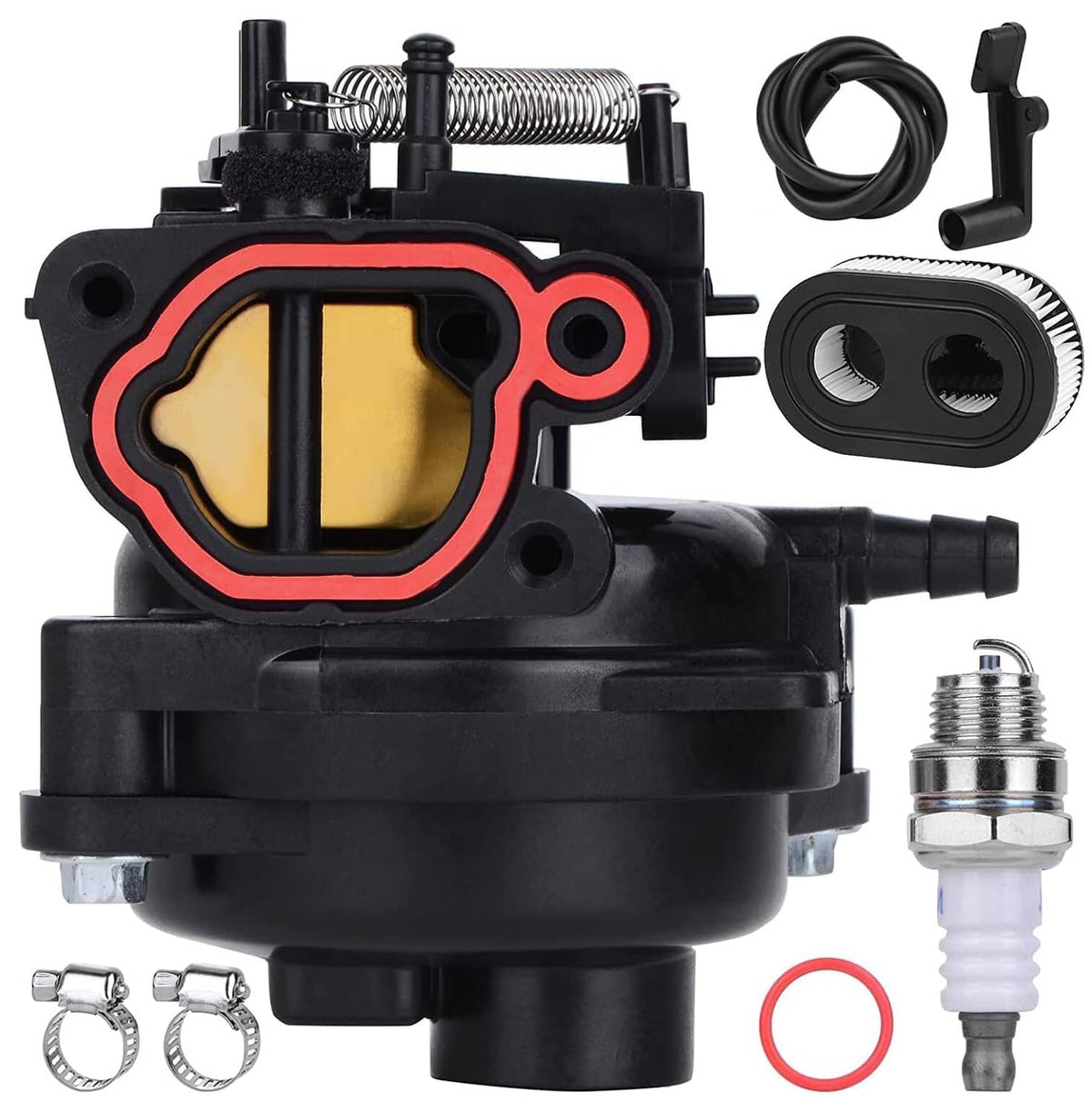 Solidspare Carburetor Kit for Briggs & Stratton 799584 798452 593261 596505 Lawn Mower