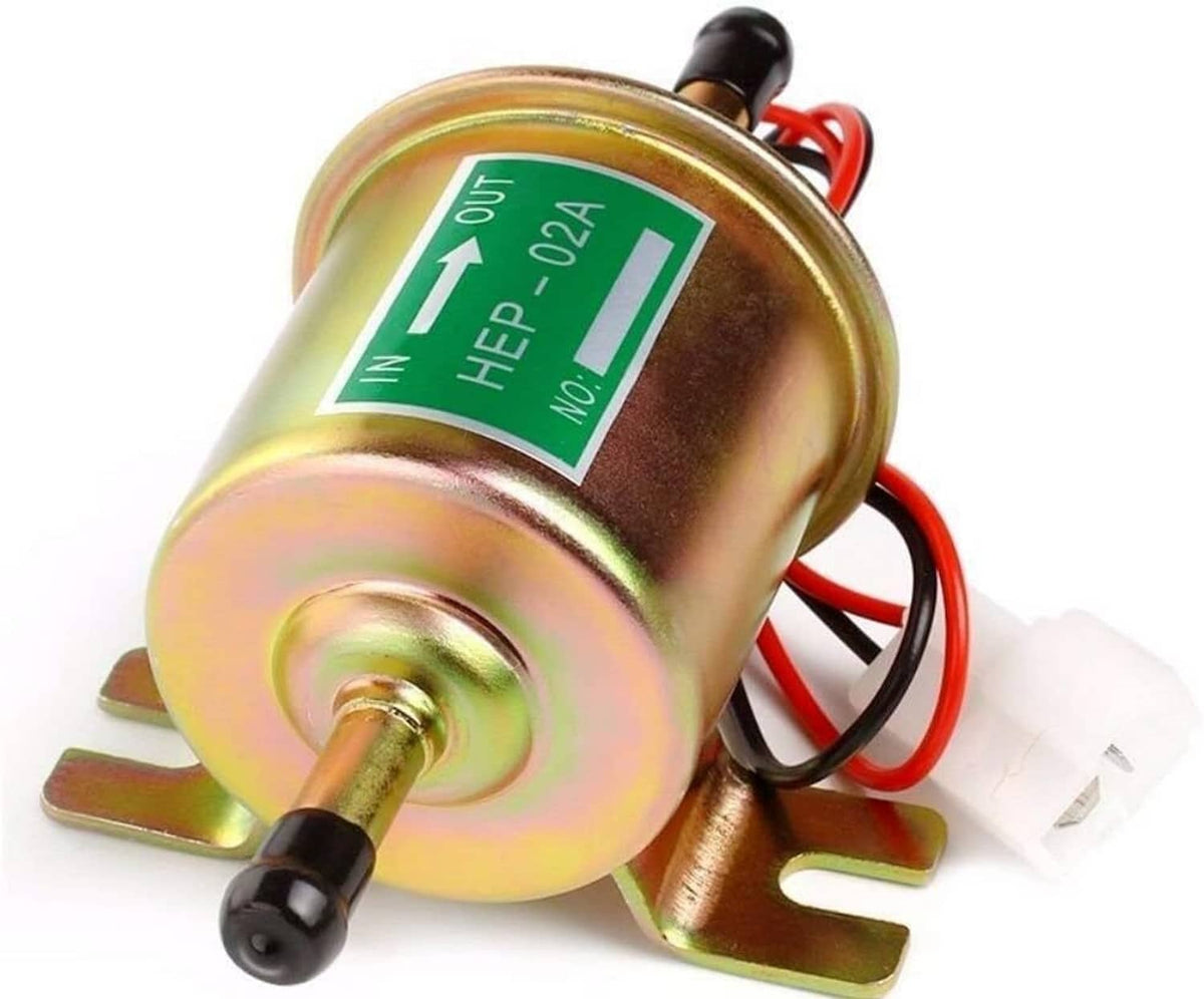 Solidspare Inline Fuel Pump 12v Electric Transfer Low Pressure Gas Diesel Fuel Pump HEP-02A