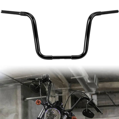 Solidspare 14" Rise 1-1/4" Ape Hanger Handlebar Black For Harley Softail FLST FXS Sportster