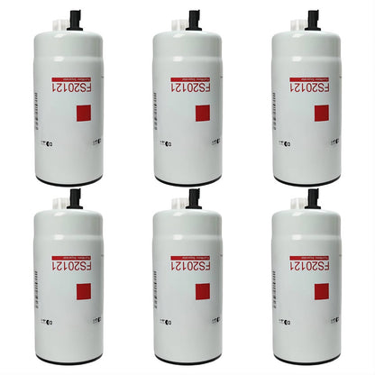 Solid Spare 6 Pcs Fuel Water Separator Filter Fits for Cummins L9 B6.7 FS20121