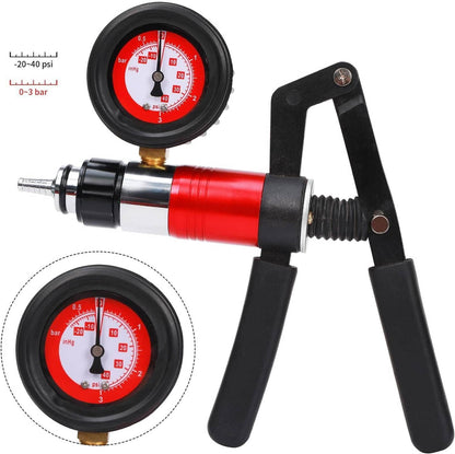 Solidspare 21pcs Hand Held Vacuum Pressure Pump Tester Brake Fluid Bleeder Bleeding Tool