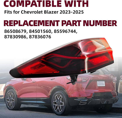Solidspare Pair Right+Left LED Tail Lights For 2023-2025 Chevrolet Blazer 87836075 86508679